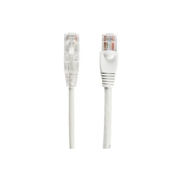 Black Box Black Box C6PC28-WH-05 5 ft. Slim Net CAT6 Patch UTP Network Cable; White - C6PC28-WH-05