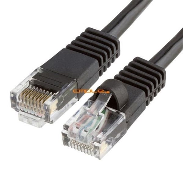 Cmple Cmple 805-N RJ45 CAT5 CAT5E ETHERNET LAN NETWORK CABLE -15 FT Black - 805-N