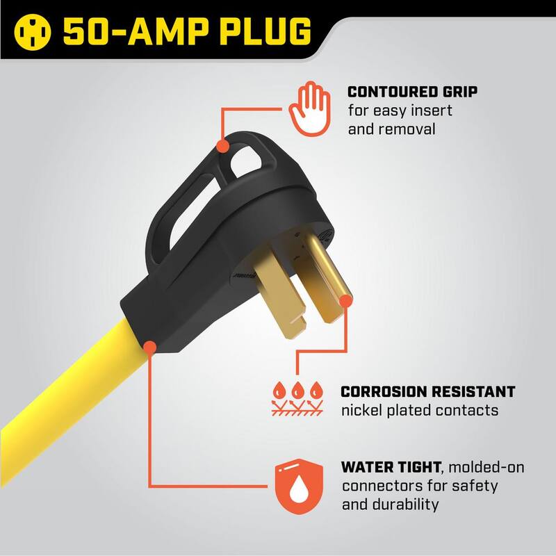 Champion Power Equipment 50 Amp 10 Circuit Manual Transfer Switch with 30 ft. Generator Power Cord - 201193