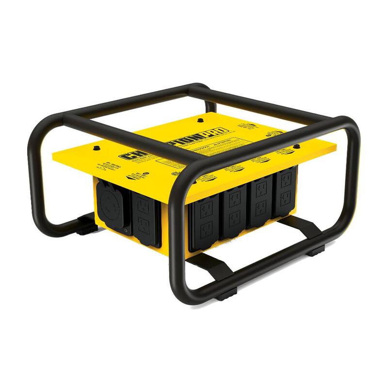 Champion Power Equipment 50 Amp Inlet, 8 Receptacle Power Distribution Box - 201174