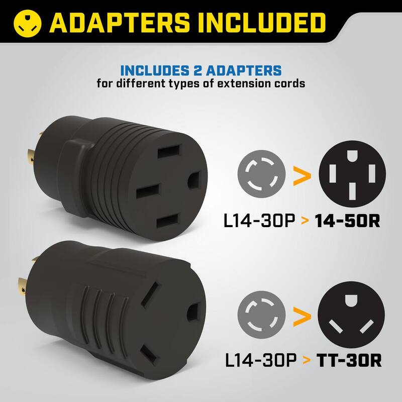 Champion Power Equipment 50 Amp Inlet, 8 Receptacle Power Distribution Box - 201174