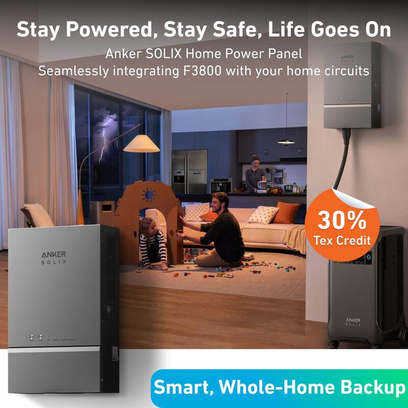 Anker SOLIX Smart Home Power Controller for F3800 Accessible Whole Home Backup Power System - SOLIX-90B1