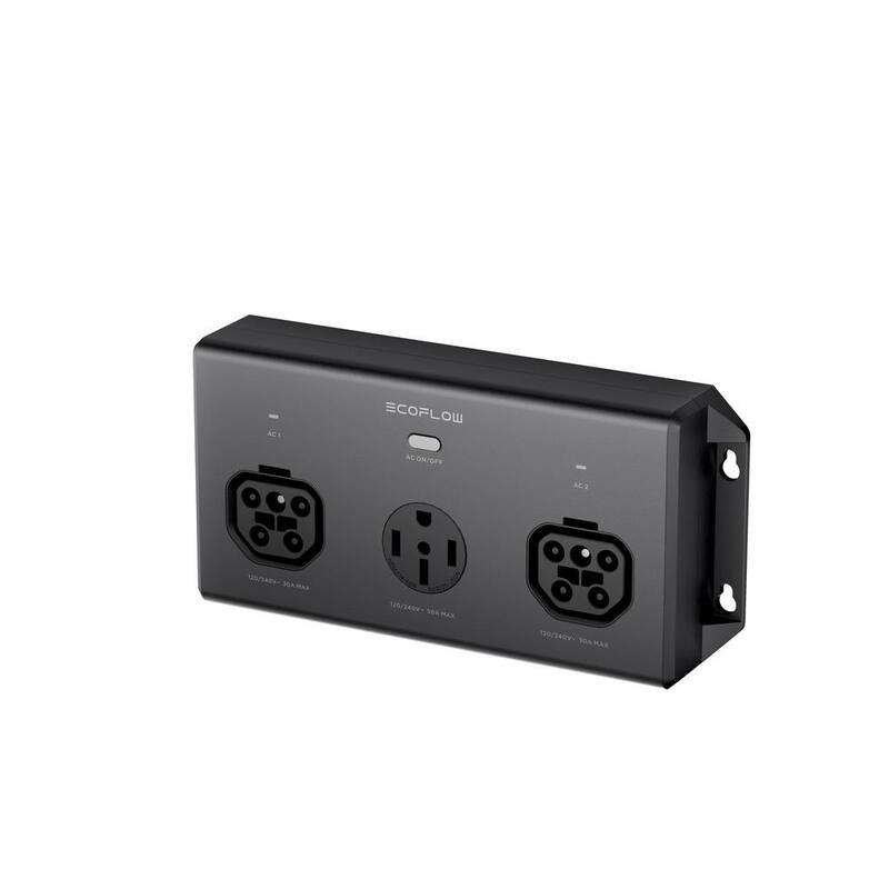 EcoFlow 50 Amp Hub-Standalone 30 Amp Rise to 50 Amp, Link 2 DELTA Pro Ultra Inverters - EFA-50AmpHub