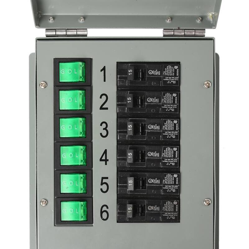 NATURE'S GENERATOR ELITE 30 Amp 120V 6 Circuit Indoor Non-Automatic Power Transfer Switch Kit - HKNGPTKEL