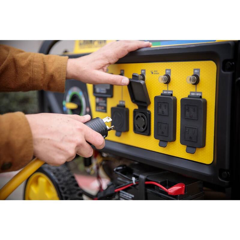 Champion Power Equipment 30 Amp 8 Circuit Manual Transfer Switch with 25 ft. Generator Power Cord - 201192