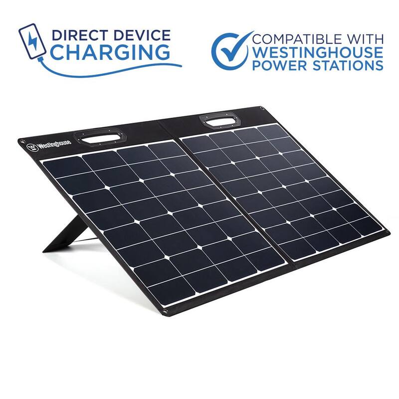 Westinghouse 100-Watt Portable Solar Panel for iGen160s, iGen200s, iGen300s, iGen600s, and iGen1000s Power Stations - WSolar100p