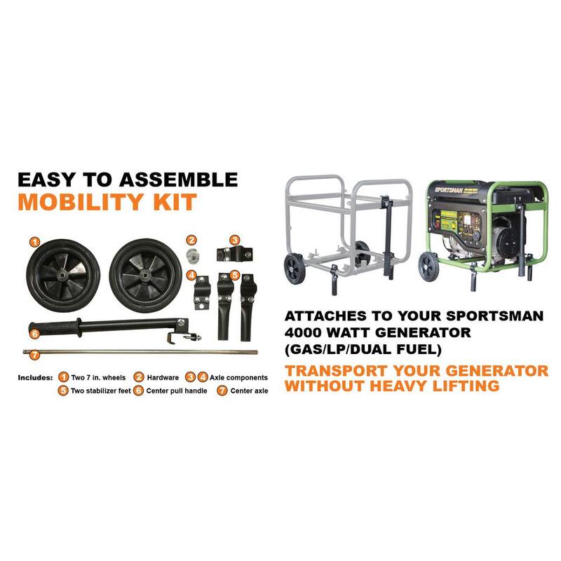 Sportsman Generator Wheel Kit Assembly for 4000-Watt Generators - 807653