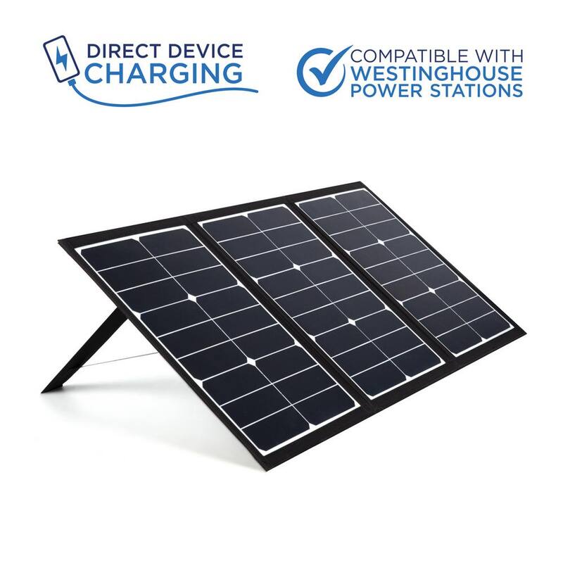 Westinghouse 60-Watt Portable Solar Panel for iGen160s, iGen200s, iGen300s, iGen600s, and iGen1000s Power Stations - WSolar60p