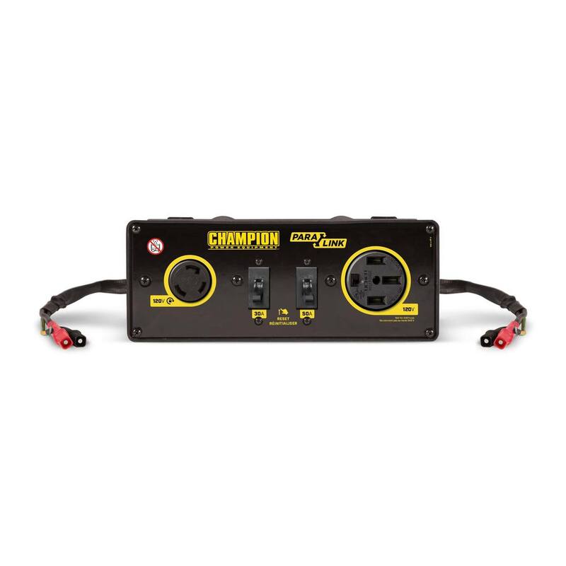 Champion Power Equipment 50-Amp RV Ready Parallel Kit for Linking Two 2800-Watt or Higher Inverter Generators - 100319