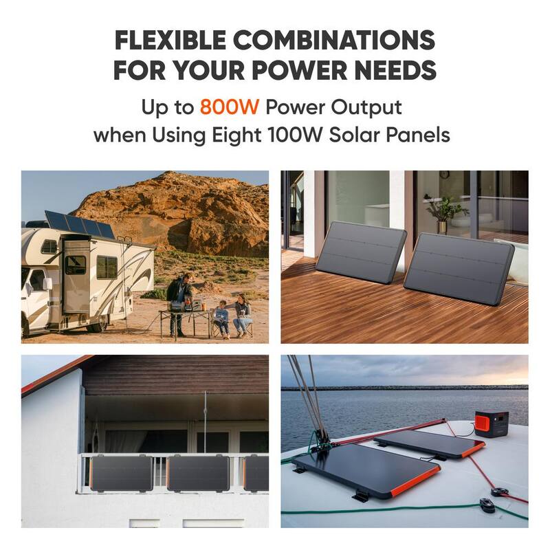Jackery Solar Saga 100 Prime-Watt Portable Solar Panel Pared with Power Station for Outdoor Adventures, Emergency - HTS008A