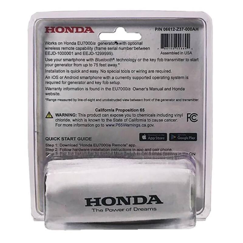 Honda EU7000is Generator Bluetooth Remote Starter Kit - 06612-Z37-000AH