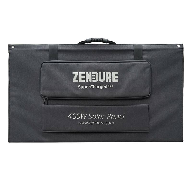 Zendure 400-Watt Portable Solar Panel for the SuperBase V Solar Generator, Foldable and Durable Panel with Adjustable Kickstand - ZD400SP-MD-gy