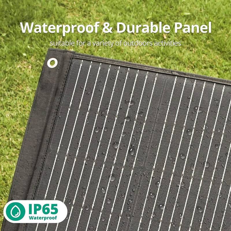 Zendure 400-Watt Portable Solar Panel for the SuperBase V Solar Generator, Foldable and Durable Panel with Adjustable Kickstand - ZD400SP-MD-gy
