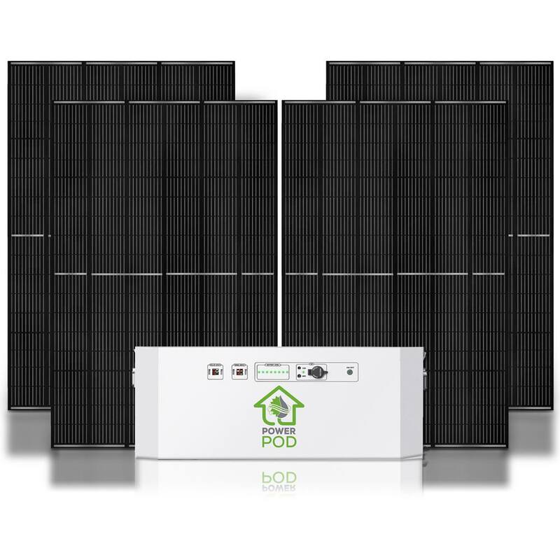 NATURE'S GENERATOR Powerhouse Solar Power 100Ah Battery Expansion Pod with (4) 410-Watt Panels - NGPHPAA