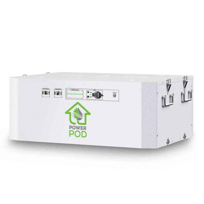 NATURE'S GENERATOR Powerhouse Solar Power 100Ah Battery Expansion Pod with (4) 410-Watt Panels - NGPHPAA
