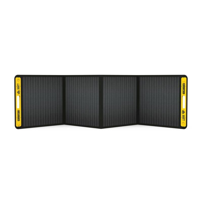 Champion Power Equipment 200-Watt Portable Foldable Solar Panels for Power Stations with Extension Cable and Kickstand - 201247