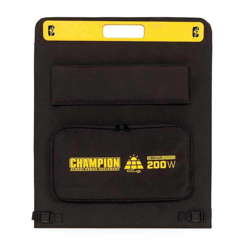 Champion Power Equipment 200-Watt Portable Foldable Solar Panels for Power Stations with Extension Cable and Kickstand - 201247
