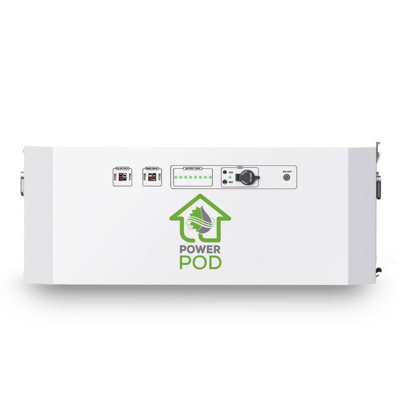 NATURE'S GENERATOR Powerhouse Solar Power 100Ah Battery Expansion Pod with (2) 410-Watt Panels - NGPHPA