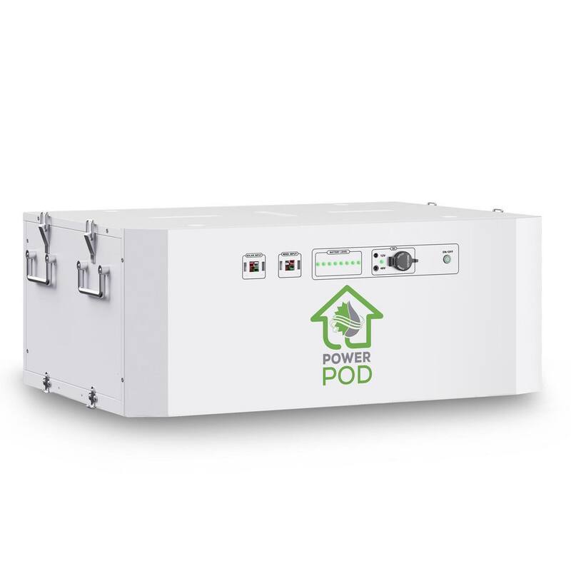 NATURE'S GENERATOR Powerhouse Solar Power 100Ah Battery Expansion Pod with (2) 410-Watt Panels - NGPHPA