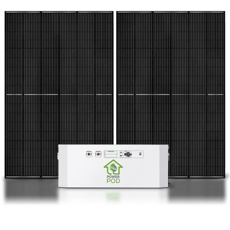 NATURE'S GENERATOR Powerhouse Solar Power 100Ah Battery Expansion Pod with (2) 410-Watt Panels - NGPHPA