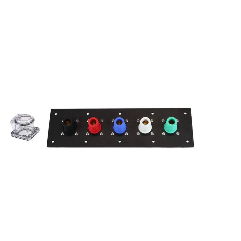 POWER ASSEMBLIES 400 Amp 120/208-Volt Aluminum Series 16 Female Camlock Panel with Covers and Double Set Screws 2/0-4/0 AWG - PAPNL04AL9DFCS4