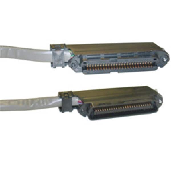 Cable Wholesale CableWholesale 11X3-25250 Cat 3 Telco Trunk Cable  Centronics 50 (CN50) Male to Centronics 50 (CN50) Female  25 Twisted Pairs  90 degree orientation  50 foot - 11X3-25250