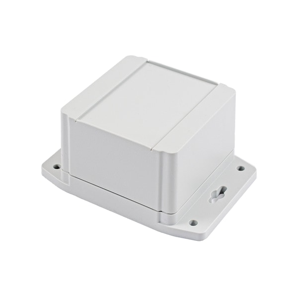 Hammond Polycarbonate Electrical Enclosures, 3.54 in H, 1.48 in D, 3.54 in W, NEMA 4, 4X, 6, 6P, 12, 13 - 1555E2F42GY