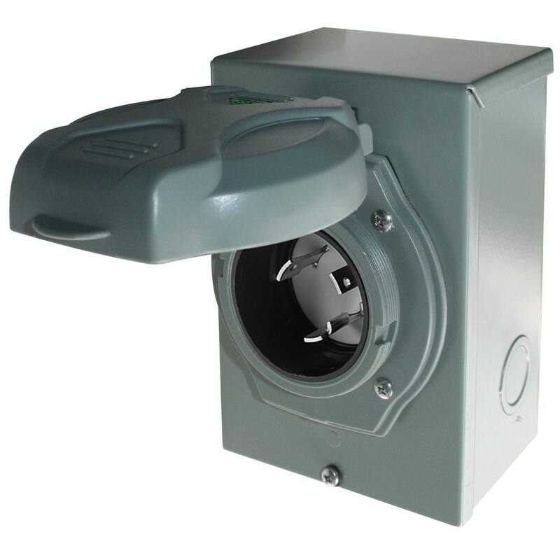 Sportsman 30 Amp Generator Power Inlet Box with 25 ft. Extension Cord - 809367
