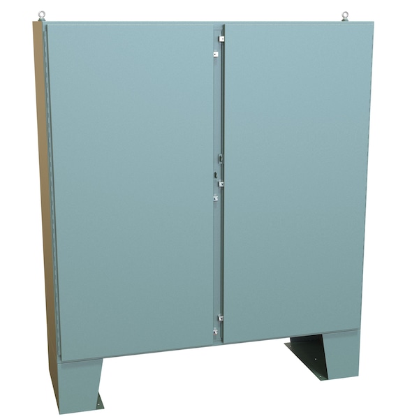 Hammond Steel Electrical Enclosures, 72.13 in H, 24.69 in D, 72.06 in W, NEMA 4, Hinged - 1422N4F24F