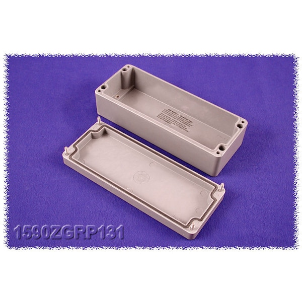 Hammond Glass Reinforced Polyester Electrical Enclosures, 7.48 in H, 2.17 in D, 2.94 in W, Screw On - 1590ZGRP131