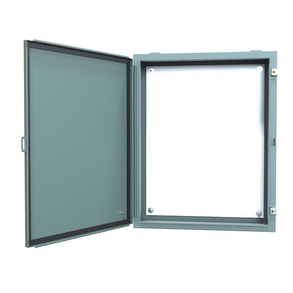Hammond Steel Electrical Enclosures, 30 in H, 6 in D, 24 in W, NEMA 12, Hinged - 1418K6