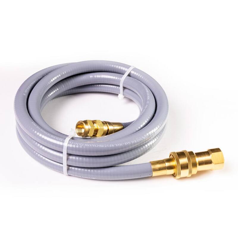 A-iPower 10 Foot Quick Connect Natural Gas Hose Kit - H1001