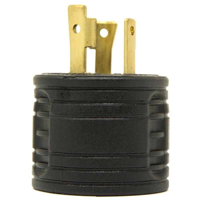 WEN 120-Volt 30 Amp 3600-Watt Generator to RV Adapter, NEMA L5-30P Twist-Lock Power Plug to TT-30R RV-Ready Outlet - GNA030