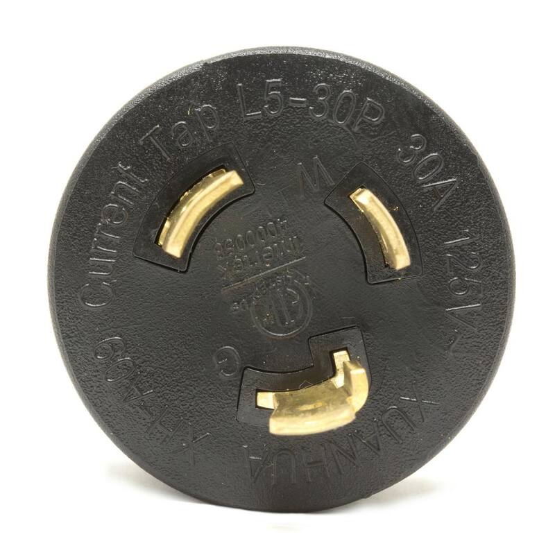 WEN 120-Volt 30 Amp 3600-Watt Generator to RV Adapter, NEMA L5-30P Twist-Lock Power Plug to TT-30R RV-Ready Outlet - GNA030