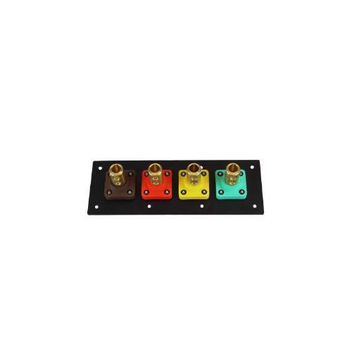 POWER ASSEMBLIES 400 Amp 480-Volt Aluminum Series 16 Female Camlock Panel with Covers and Double Set Screws 2/0-4/0 AWG - PAPNL04AL9DFCS5