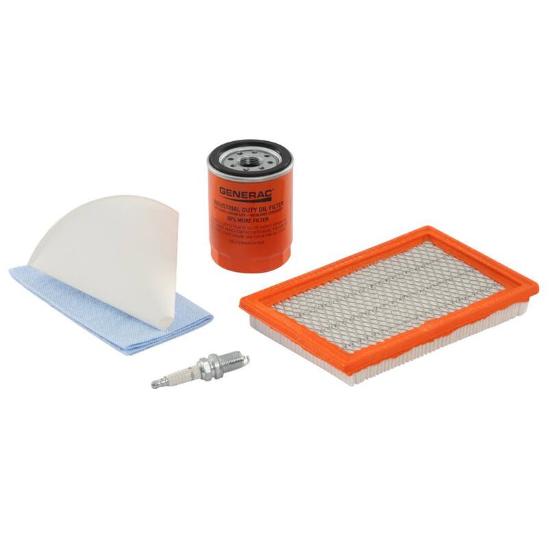 Generac Maintenance Kit for 8000 and 9000 Watt Air-Cooled Whole House Generators with 410cc Engines (2013 and Later Models) - 6482