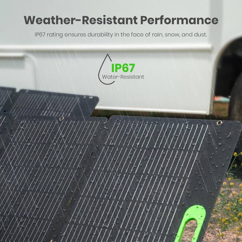 YOSHINO Foldable 200W Monocrystalline Portable Solar Panel for Electric Solar Generators, Water-Resistant IP67, Off-Grid - SP200