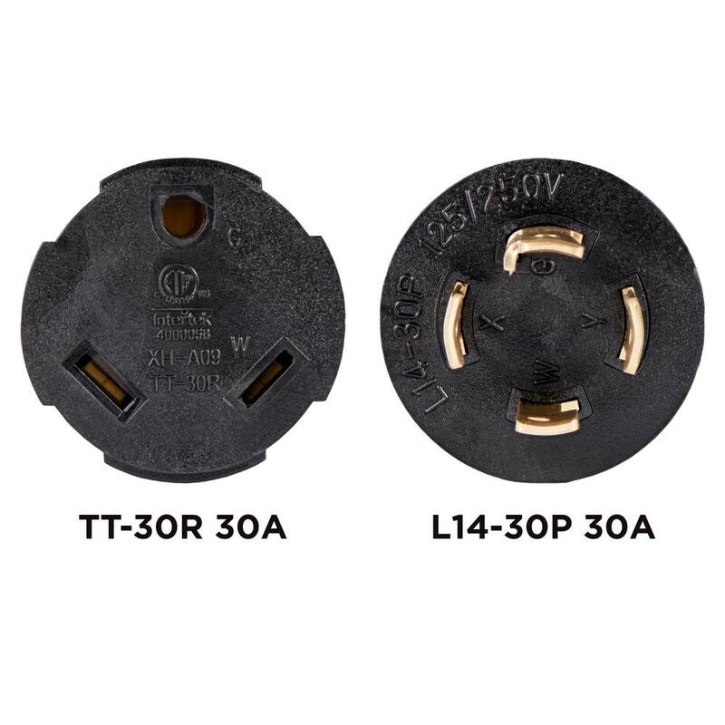 Westinghouse 30 Amp 120-Volt L14-30P to TT-30R Generator Plug Adapter - 30114A