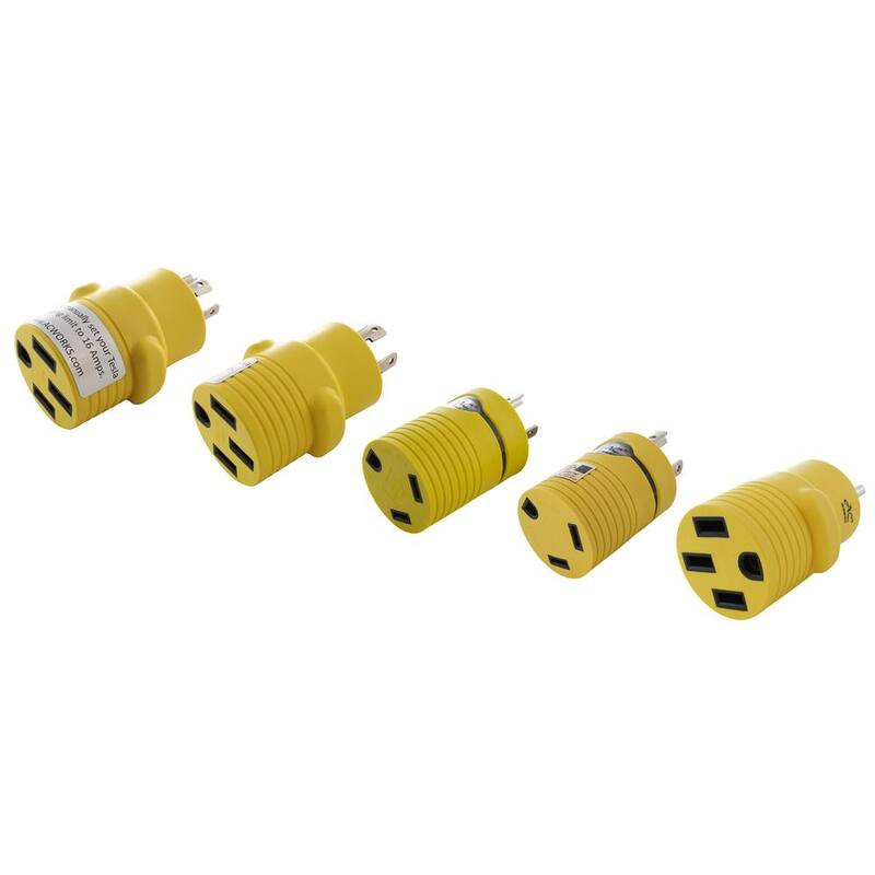 AC WORKS RV Power Adapter Kit for 50 Amp RV from a Generator of NEMA L5-20, L5-30, TT-30 L14-20 and L14-30 - RV50AKIT1