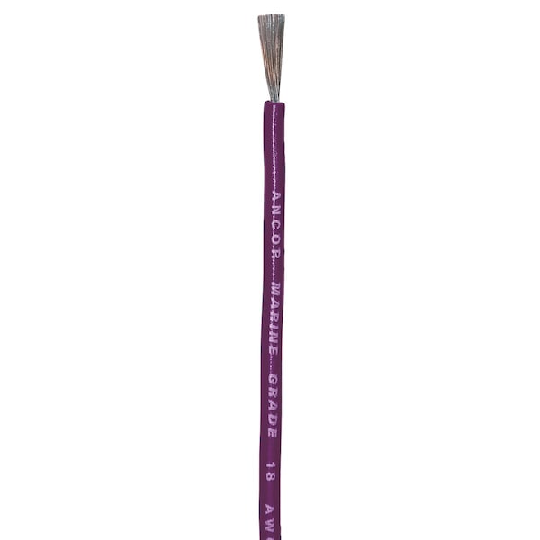 Afi 102710 100 ft. 16 Awg 1 mm Tinned Copper Primary Wire - Purple - 3003.5949