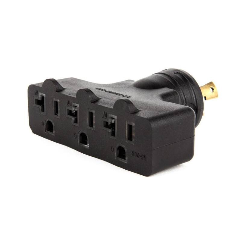 Westinghouse 30 Amp 120-Volt L5-30P to (3X) 5-20R Generator Plug Adapter - 301514A