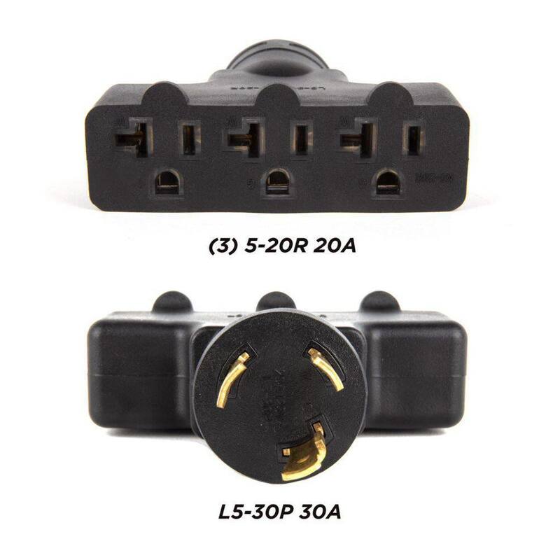 Westinghouse 30 Amp 120-Volt L5-30P to (3X) 5-20R Generator Plug Adapter - 301514A