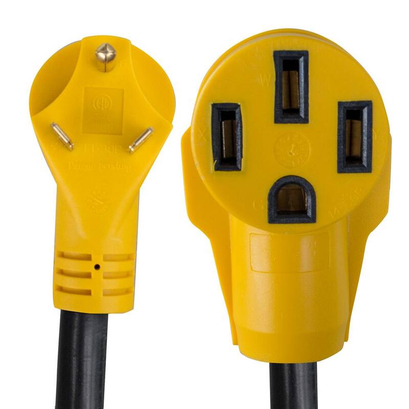 Sportsman 18 in. 125-Volt 30 Amp Male to 50 Amp Female Dog-bone RV Camper Power Cable - 807417