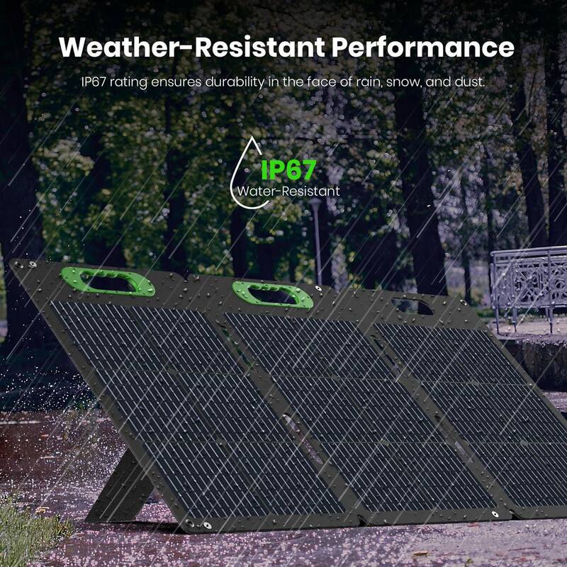 YOSHINO Foldable 100W Monocrystalline Portable Solar Panel for Electric Solar Generators, Water-Resistant IP67, Off-Grid - SP100