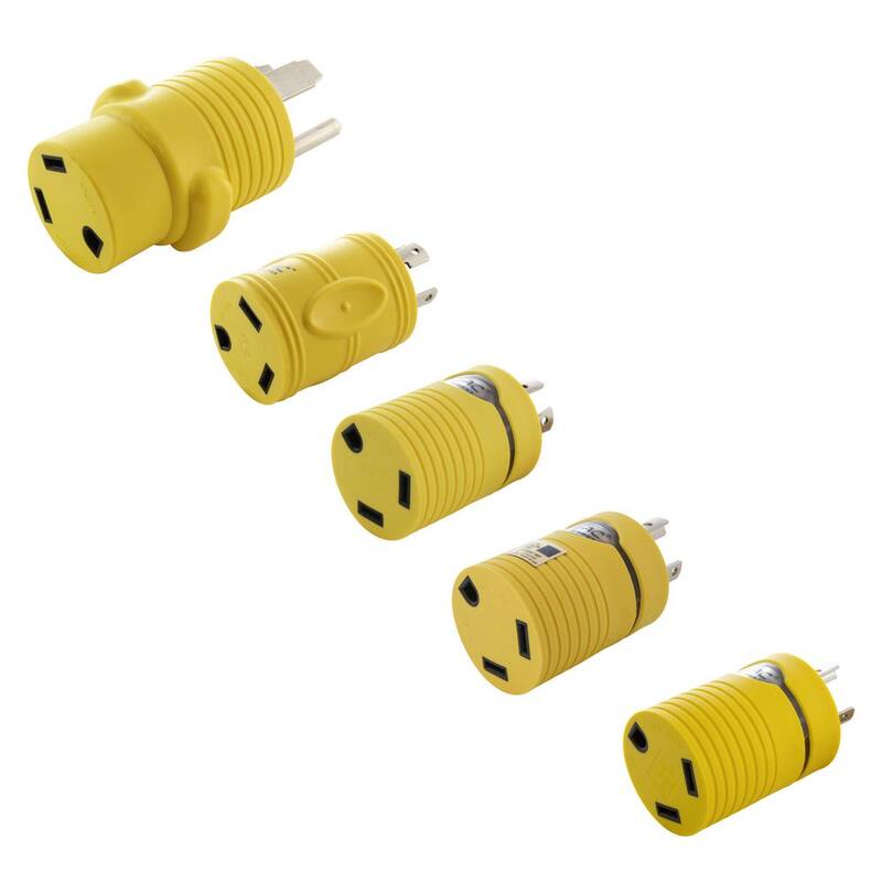 AC WORKS RV 30 Amp Power Adapter Kit for a Generator of NEMA L5-20, L5-30, L14-20, L14-30 and 14-50 - RV30AKIT1