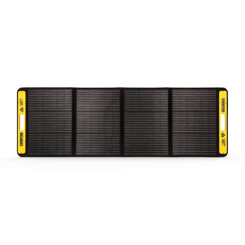 Champion Power Equipment 120-Watt Portable Foldable Solar Panels for Power Stations with Extension Cable and Kickstand - 201246