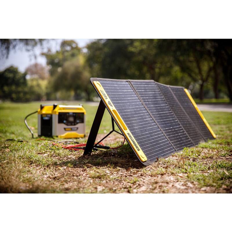 Champion Power Equipment 120-Watt Portable Foldable Solar Panels for Power Stations with Extension Cable and Kickstand - 201246