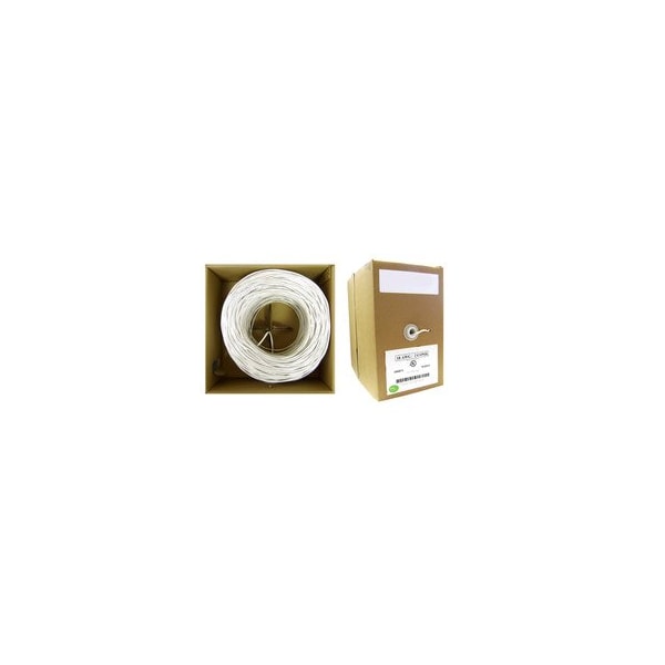 Swe-Tech 3C Security/Alarm Wire, White, 22/4 22AWG 4 Conductor, Solid, CMR / Inwall rated, Pullbox, 500 foot - FWT10K4-04912TF