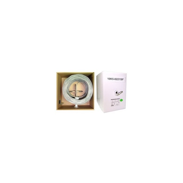 Swe-Tech 3C Security/Alrm Wire, Gray, 18/2 18AWG 2 Conductor, Stranded, CMR / Inwall rated, Pullbox, 500 foot - FWT10K5-02212SF