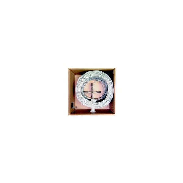 Swe-Tech 3C Security/Alarm Wire, White, 18/2 18AWG 2 Conductor, Stranded, CMR / Inwall rated, Pullbox, 500ft - FWT10K5-02912SF